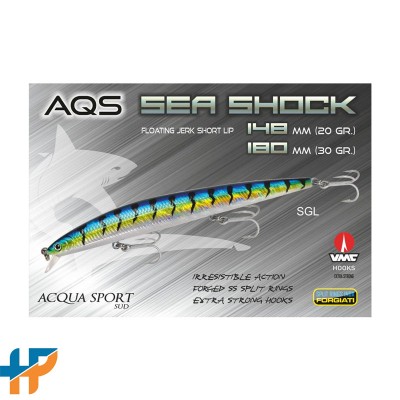 LONGJERK AQS SEA SHOCK 180mm / 30Gr Col. SGL